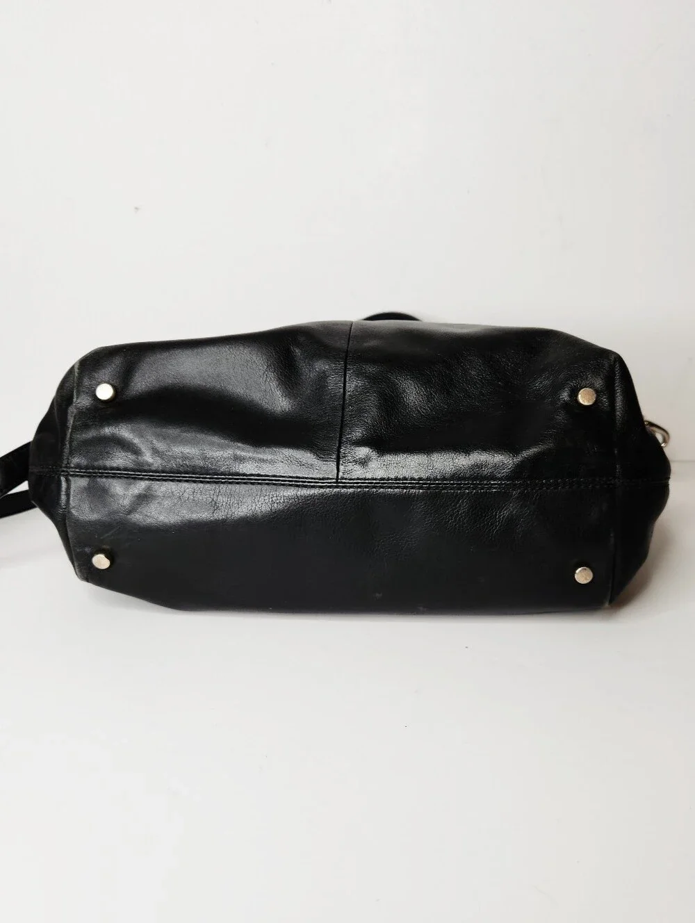 Kate Spade Hamilton Heights Canteen Black Leather Shoulder Bag Gold Hardware